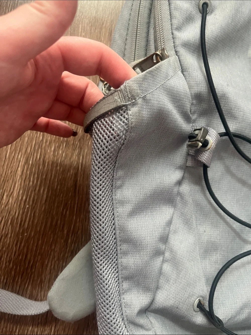 The North Face Jester Backpack - Light Gray with Black Bungee